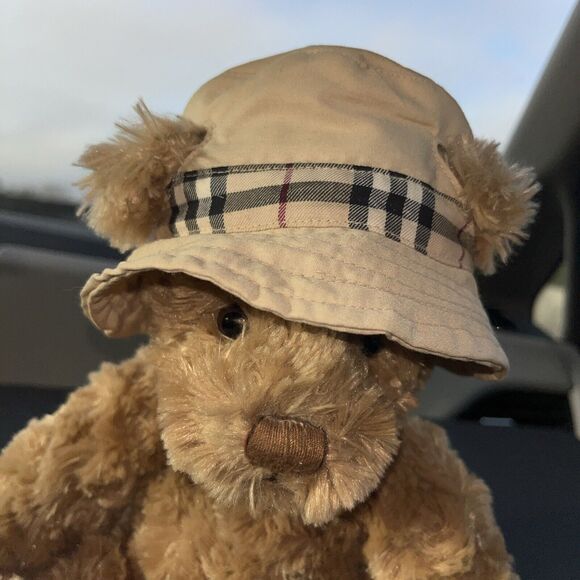 Burberry Fragrances Plush Teddy Bear With Hat Collectors Item 2006 Retired HTF - Picture 3 of 12